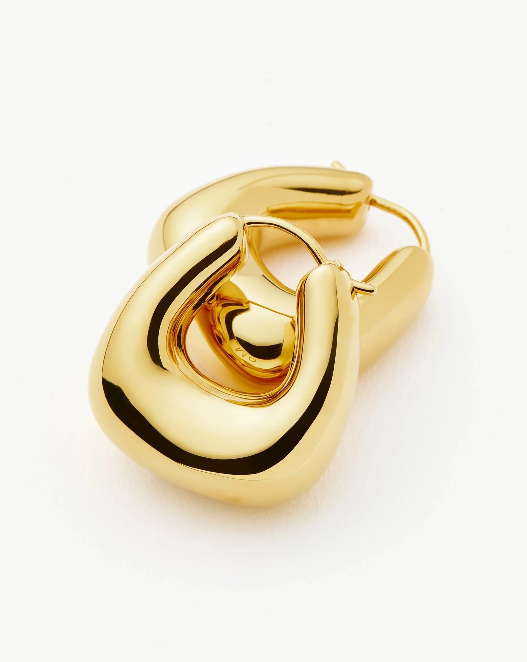 Sculptural Chubby Small Hoop Earrings