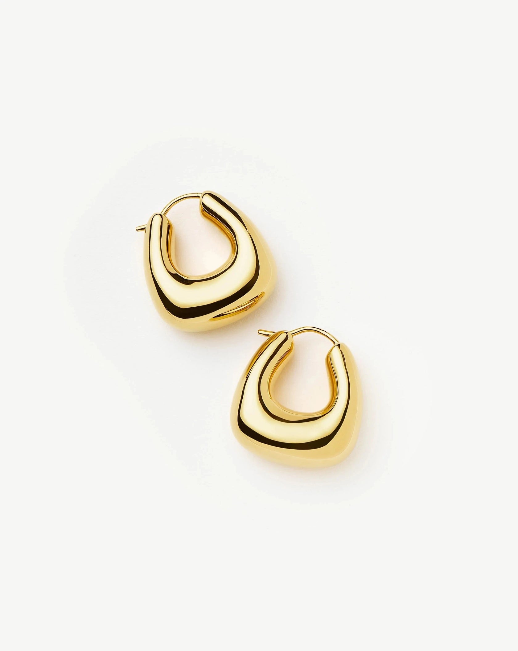 Sculptural Chubby Small Hoop Earrings